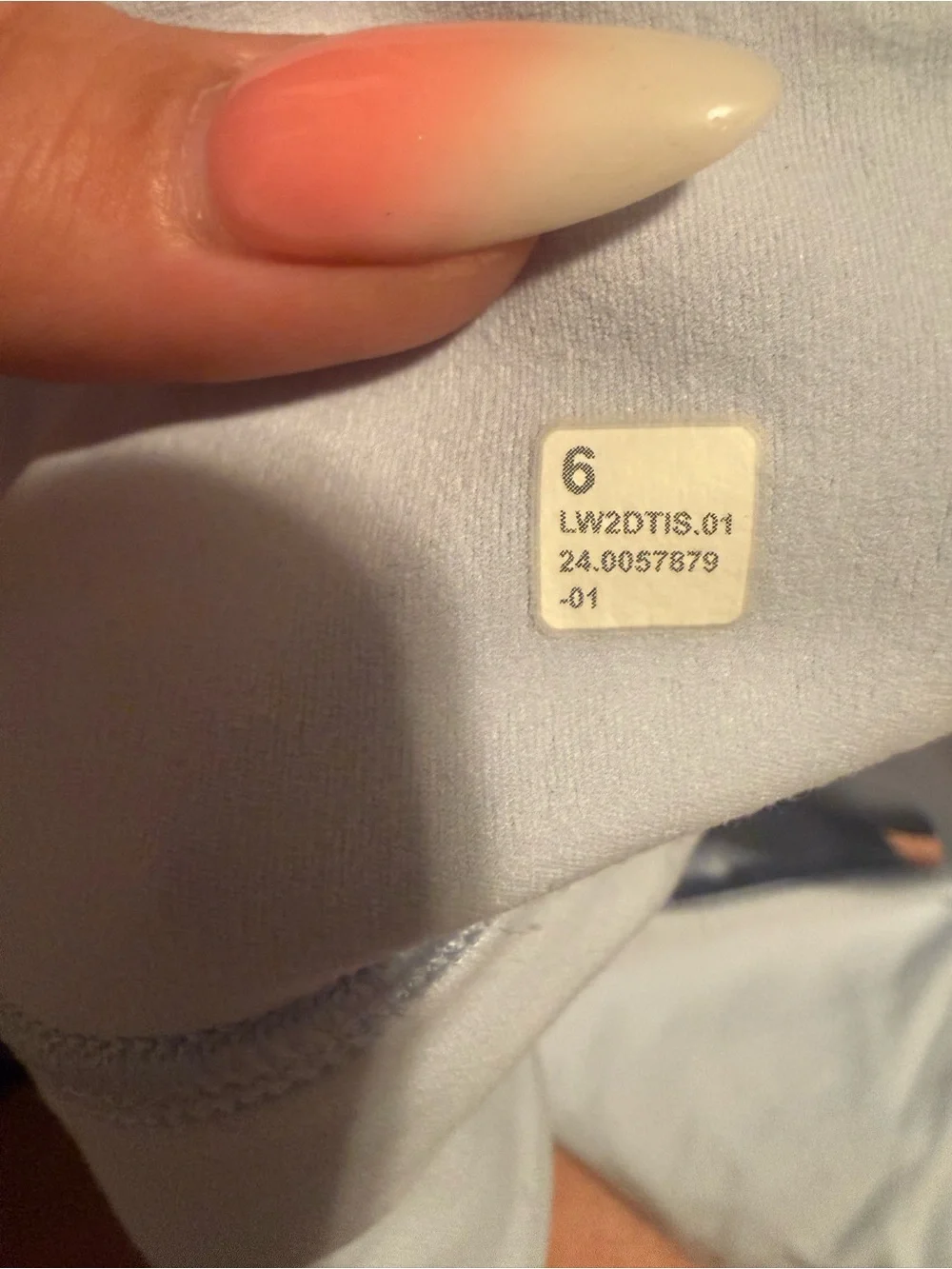 lululemon align V neck bra in light blue no pads EUC Size 6